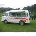 Toyota Hiace semi Hi Top 1999 new zealand camper van hire