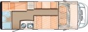Group F - Hymer Camp 622-CL motorhome rental spain