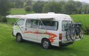 Toyota Hiace semi Hi Top motorhome hire - new zealand