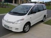 Toyota Tarago car hire - australia