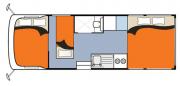 easygo 6 Berth motorhome hire - new zealand