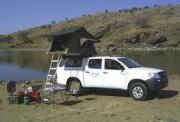 Toyota Hilux Double Cab Raider with 1 rooftent motorhome rental south africa