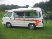 Toyota Hiace semi Hi Top 1999 motorhome hire - new zealand